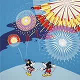 きものやさん 風呂敷ディズニー 夏のミッキー花火 68cm箱入り/