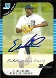 Marlins Eulogio De La Cruz Signed 05 Bowman Rookie Card
