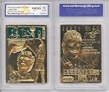1997 LARRY BIRD BOSTON CELTICS 23K GOLD CARD GEM MINT 10