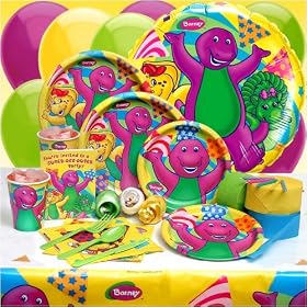 Barney Deluxe Party Kit (8 guests) Child by BuyCostumes