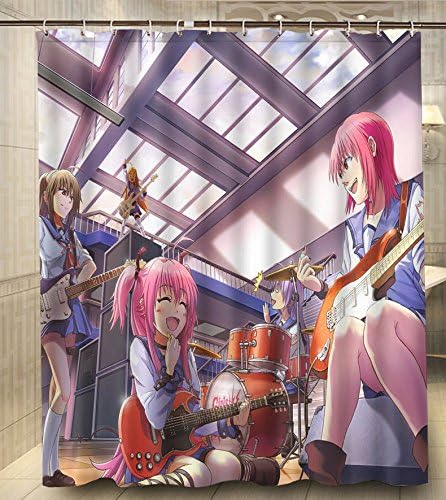 Super 05 Anime Angel Beats Otonashi Yuzuru Nakamura Yuri 150X180Cm Classical Custom Shower Curtain High Quality Polyester Bath Curtain