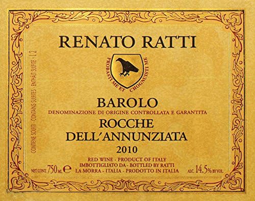 2010 Renato Ratti Barolo Rocche dell'Annunziata 750 mL