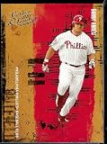 2005 Donruss Leather & Lumber Bobby Abreu Blank Back Philadelphia Phillies Baseball Card - Mint Condition - Shipped In Protective ScrewDown Case!