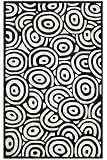 Echo Rug 2'x3' Black/white