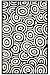 Echo Rug 2'x3' Black/white