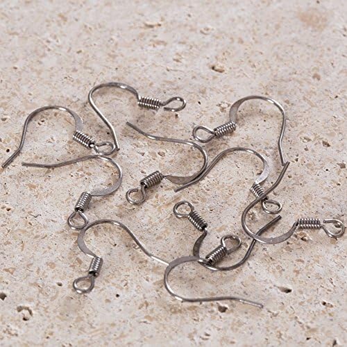Hobium 10 Pieces Earring Hooks, Grey