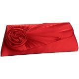 Prezzo Pleated Rose Clutch