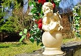 Solarlampe Engel sitzend Garten Deko Leuchte
