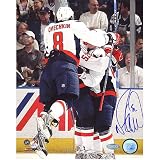 NHL Mike Green Celebration with Ovechkin Autographed 8-by-10-Inch Photograph