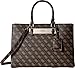 GUESS Women's Isla Carryall Brown Handbag