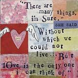 Boston International Leigh Standley's Curly Girl Design Cocktail Napkins, Love (Pack of 6)
