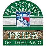 Wincraft St. Patrick's Day New York Rangers "Pride of Ireland" Wood Sign