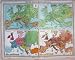 Map Europe Vegetation Population Orography Ethnography