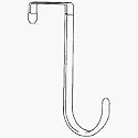 White Over The Door Hook