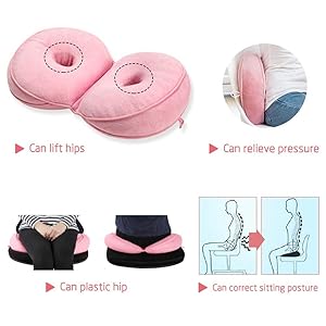 Layopo Dual Comfort Cushion Multifunction Donut Seat Pad Donut