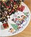 SNOW FOLKS TREE SKIRT COUNTED CROSS STITCH KIT-45 ROUND 11 COUNT