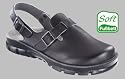Alpro Clogs ''C 211'' aus Alpro Leder in schwarz mit normalem Fussbett