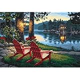 Dimensions Needlecrafts Paintworks Paint By Number, Adirondack Evening