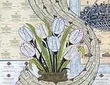 Burgundy Art Print Poster By Valentino Monticello, 24  x 19 