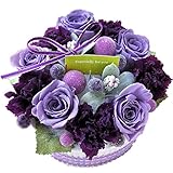 花由 プリザーブド フラワーケーキ ホールタイプ 1.ブルーベリー フラワーギフト プリザーブドフラワー ブリザードフラワー 誕生日プレゼント 女性 結婚祝い お祝い 花