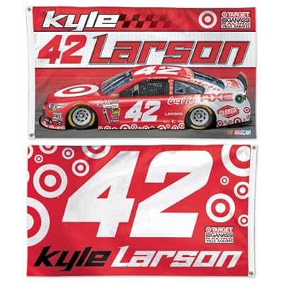 Kyle Larson Flag 3x5 NASCAR 2 Sided #42 Target Race Car Ganassi Racing 2015