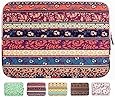 Laptop Sleeve, Mosiso Bohemian Style Canvas Fabric 12-Inch Sleeve Case Bag Cover for the New MacBook 12" with Retina Display A1534, Mystic Forest