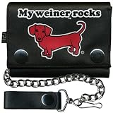 61tS0wKs6iL. SL160  My Wiener Rocks Wallet W/ Chain