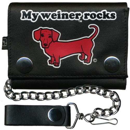 My Weiner Rocks Wallet with Chain
