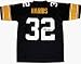 Franco Harris Pittsburgh Steelers NFL Hand Signed Authentic Style Black Jersey