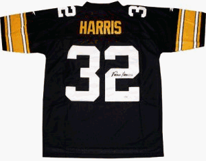 Franco Harris Pittsburgh Steelers NFL Autographed Authentic Black Jersey