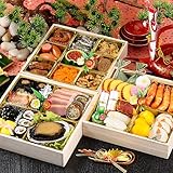 鮑入　三段重　和風おせち　桐重箱　お節料理ご予約券【Amazon.co.jp限定】