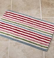 Romantic Striped Bath & Pedestal Mats