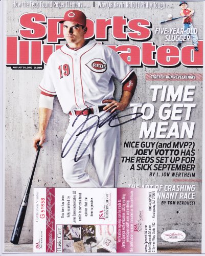 Joey Votto Cincinnati Reds Signed Autographed Photo Jsa Coa Matching Numbers