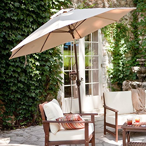 Where To Buy Coral Coast Coral Coast 9 Ft Sunbrella Deluxe Tilt Aluminum Patio Umbrella Heather Beige Aluminum 9 Rena Rolf Errd
