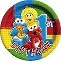 Sesame Street 1st Birthday Dinner Plates 8ct