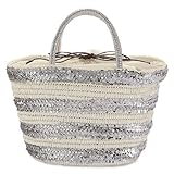 *夏の新作* カシュカシュ(cache cache) バッグ(キラキラボーダーカゴバッグ) レディス