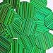 Sequin 30mm Round Green City Lights Reflective Couture loose Paillettes. Made in USA.