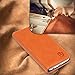 SHIELDON Slim Fit Leather Flip Wallet Case with Kickstand, Card Slots, Bill Compartment, Magnetic Closure for iPhone 6s / iPhone 6 4.7 Inch - Brown