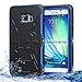 Note 5 Waterproof Case,3C-Aone Armor Defender IP-68 waterproof Shockproof Dirt Proof Snow Proof Heavy Duty Full Body Skin Case Protective Cover for Samsung Galaxy Note 5 (Dark Blue)