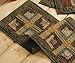 VHC Brands Tea Cabin Runner Quilted 13x48 Log Cabin Country Rustic Lodge Kitchen Tabletop Design, Moss Green and Deep Red