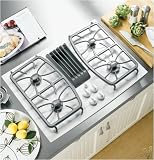 GE Profile : PGP989TNWW 30in Gas Cooktop - True White