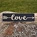 Cedar & Main Love Arrow Primitive Style Decorative Wood Sign