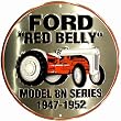 Ford Red Belly Tractor Circular Sign
