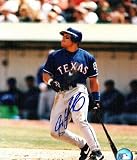 Autographed/Hand Signed 8x10 Photo Ivan Rodriguez Texas Rangers