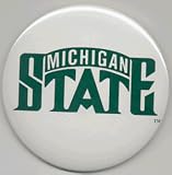 Michigan State NCAA College Button Pin