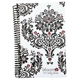 2013-2014 bloom Academic Year Daily Day Planner Fashion Organizer Agenda August 2013 Through July 2014 Black White Damask ~ bloom daily planners
