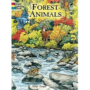 Forest Animals Coloring Book (Dover Coloring Books) by Dianne Gaspas
