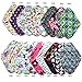 6 Pieces 12 Inch Heavy Flow Charcoal Bamboo Mama Cloth/Menstrual Pads/Reusable Sanitary Pads - You Choose 6 Designs from 17 and Send Message to Me