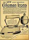 1929 Ad Coleman Lamp Stove Self-Heating Iron Housewife - Original Print Ad