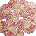 Sequin Dahila Pink Peach Floral Flower Round 1.5 inches Couture Loose Paillette Sequins